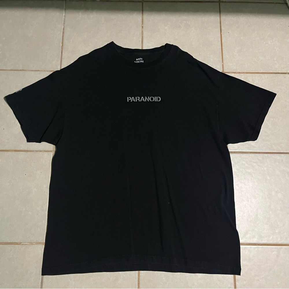 Anti Social Social Club Paranoid Black Tee